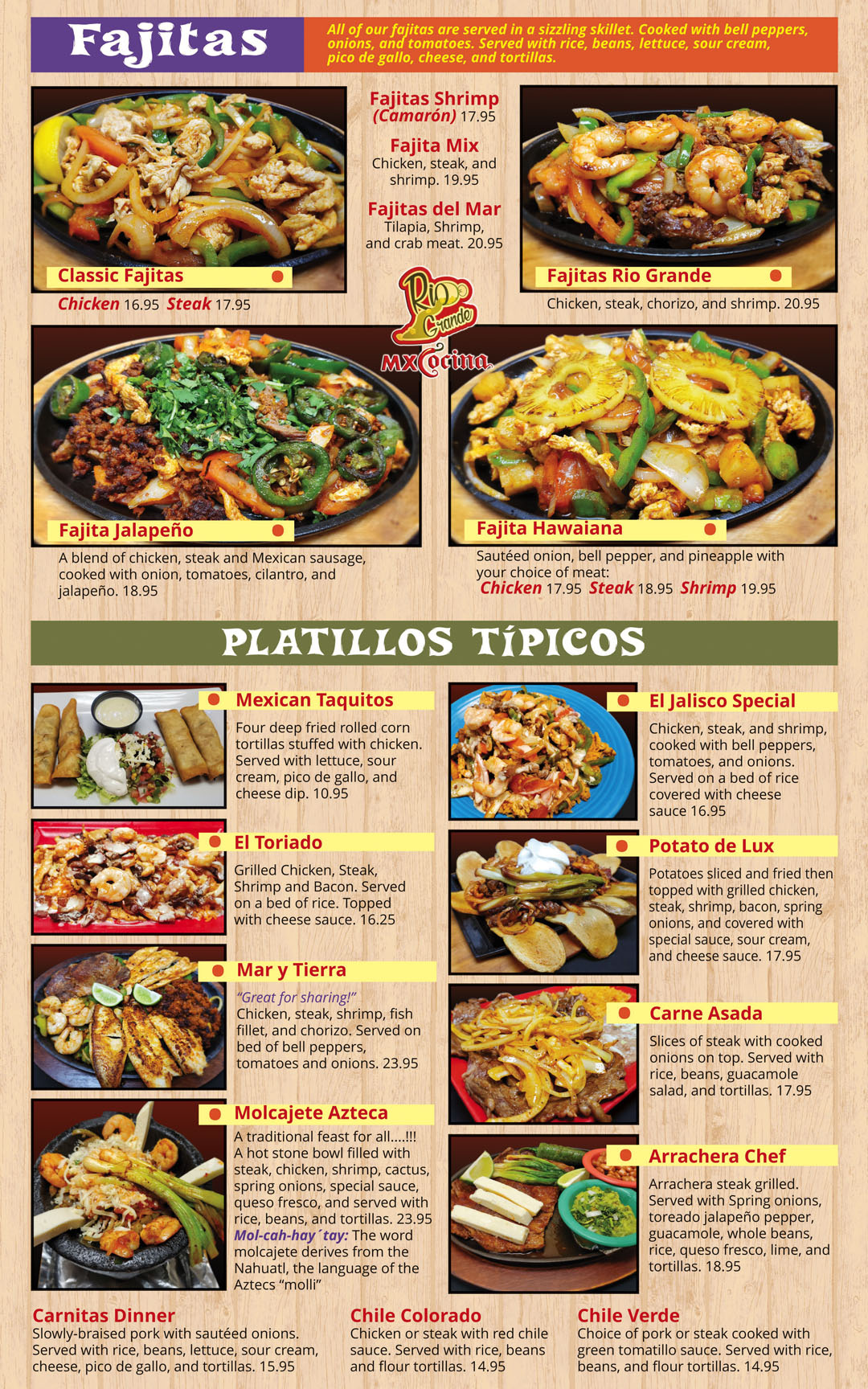 Rio Grande MX Cocina-menu page 8